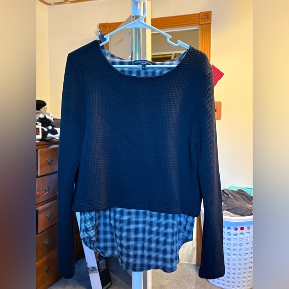 Generation Love Black and Gray Layered Pullover - Picture 3 of 5